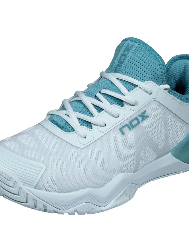 Zapatillas de Pickleball NOX LUX NERBO – Morning Mist/Turquoise 2026
