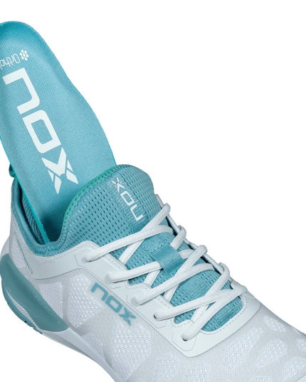 Zapatillas de Pickleball NOX LUX NERBO – Morning Mist/Turquoise 2026
