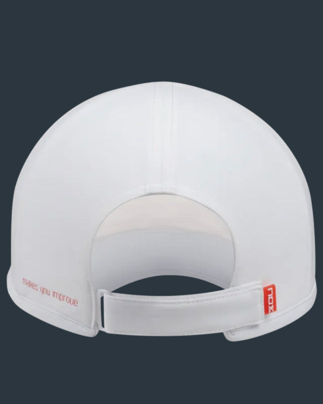 NOX Gorra Blanca/rojo