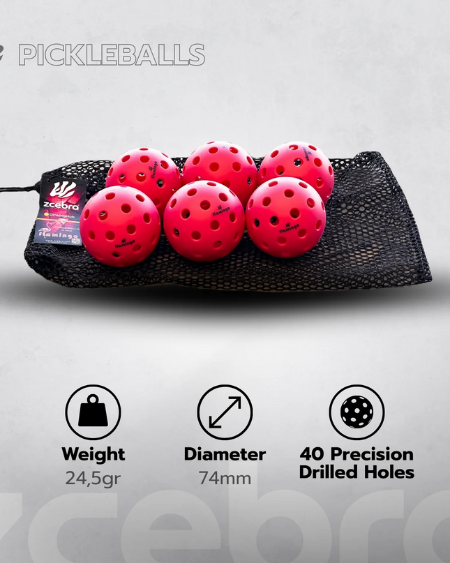 PACK DE 6 BOLAS FLAMINGO EDITION