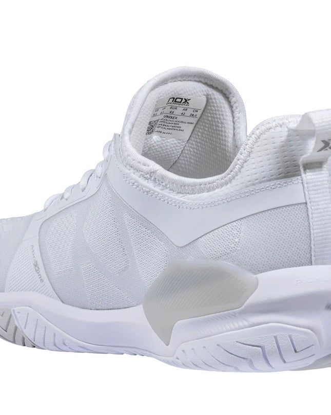 Zapatillas de Pickleball NOX LUX NERBO – White/Lunar Rock 2026