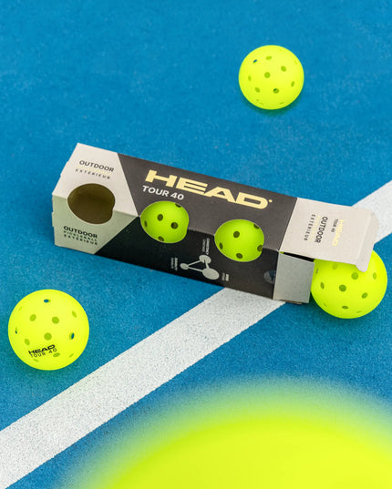 HEAD TOUR 40 Outdoor 3pcs
Pelotas Pickleball