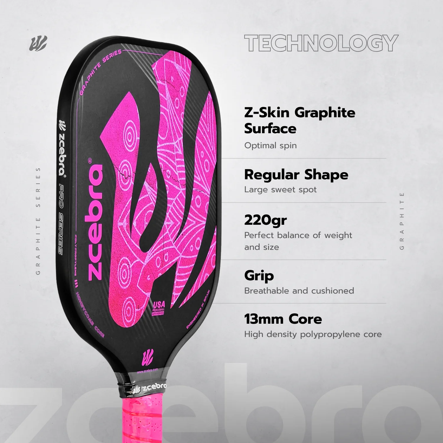 ZCEBRA GRAPHITE SERIES - Pink