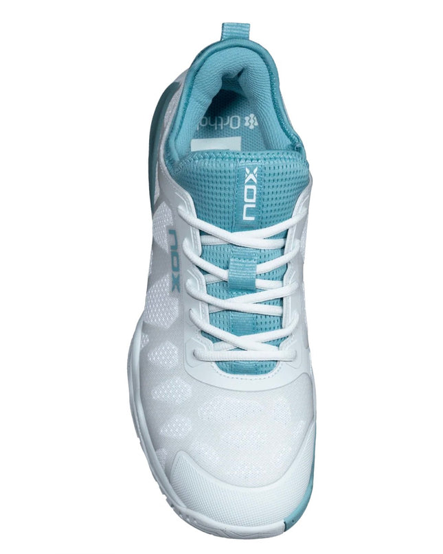 Zapatillas de Pickleball NOX LUX NERBO – Morning Mist/Turquoise 2026