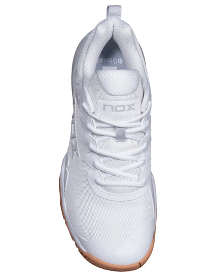 Zapatillas de Pickleball NOX LUX HEXA – White/Gum Rubber 2026