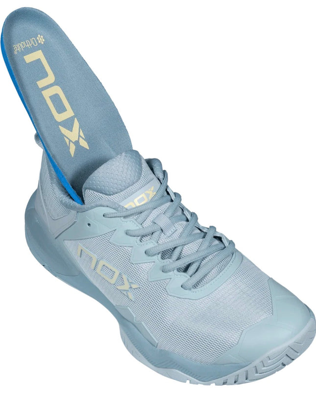 Zapatillas de Pickleball NOX LUX HEXA – Sky Blue/Grey Mist 2026