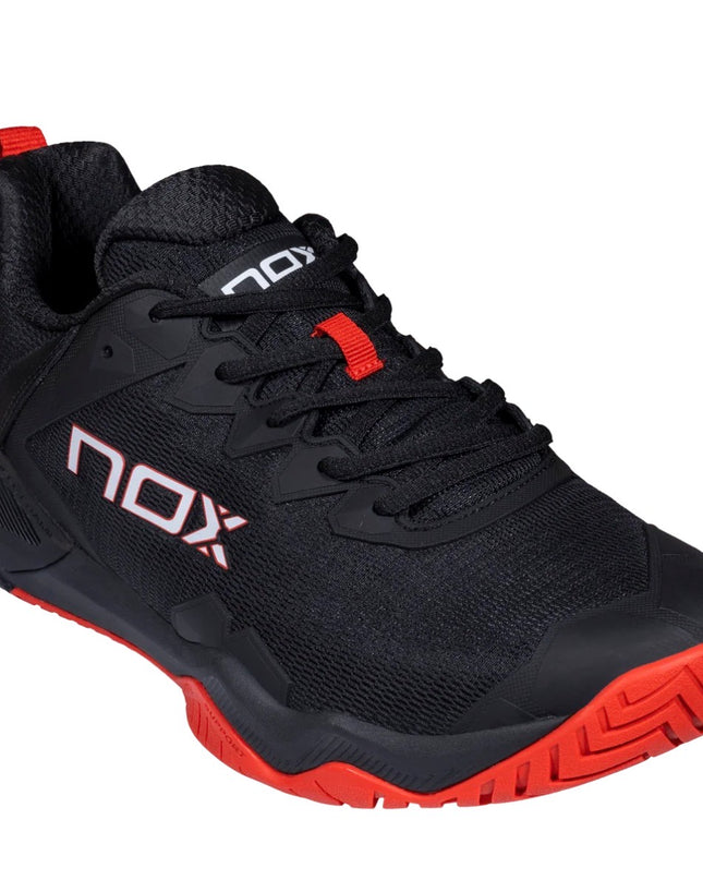 Zapatillas de Pickleball NOX LUX HEXA – Black/Molten Lava 2026
