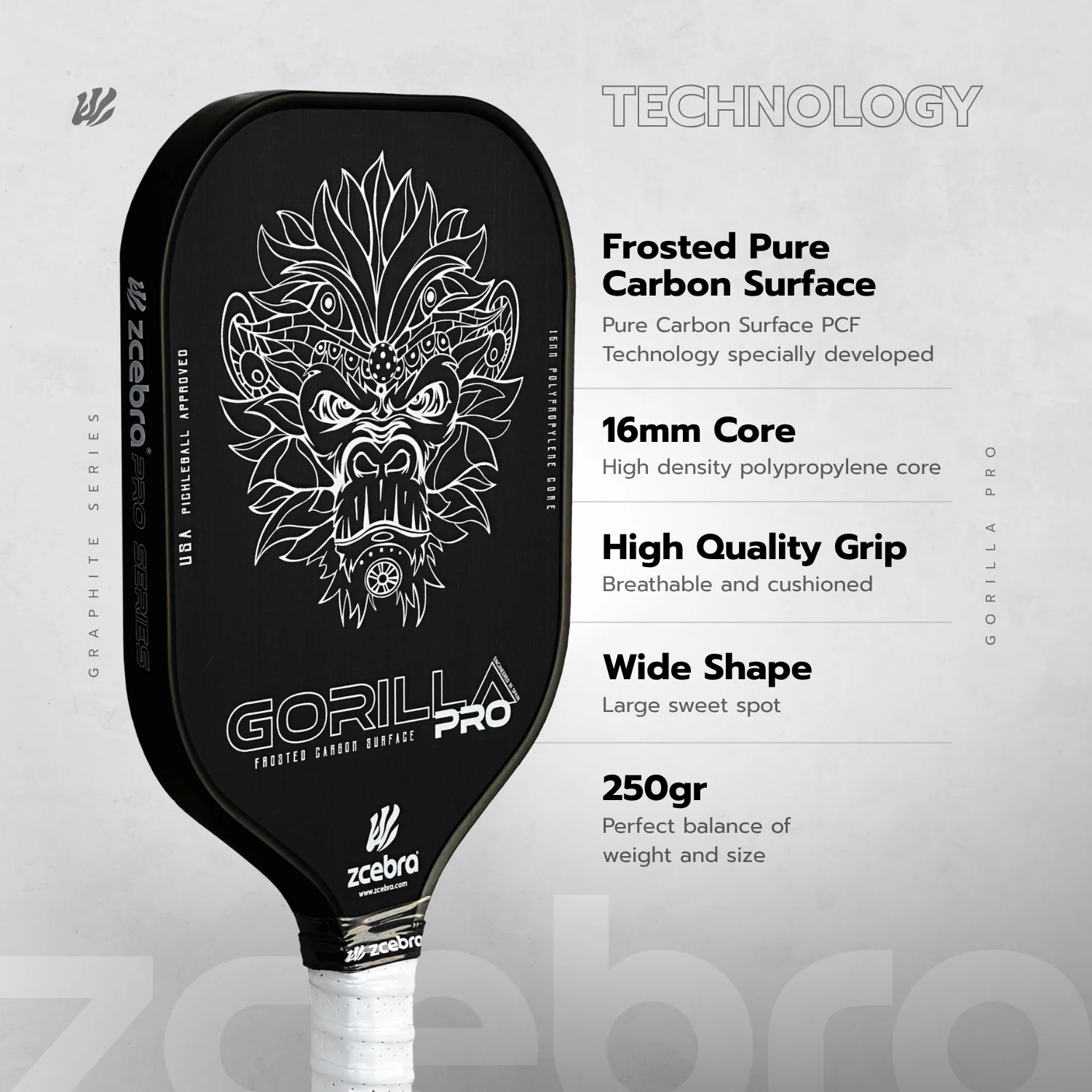 ZCEBRA GORILLA PRO - BLACK