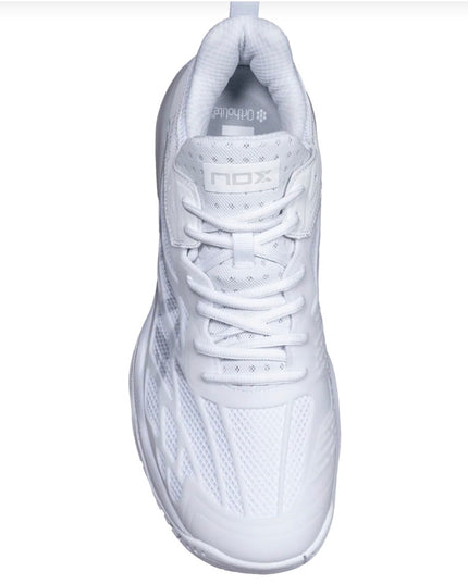Zapatillas de Pickleball NOX LUX TEMPO – White/Violet Grey 2026