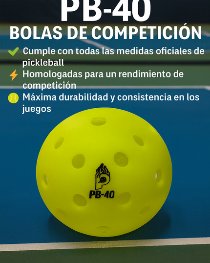 PB-40 BOLAS DE COMPETICIÓN PACK 3