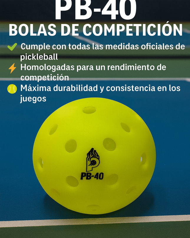 PB-40 BOLAS DE COMPETICIÓN PACK 3