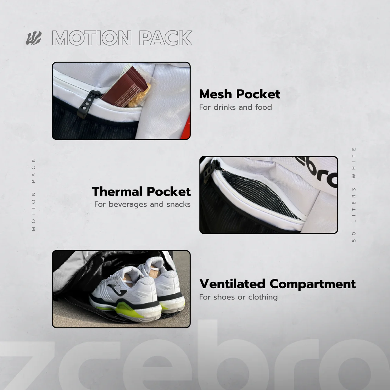 MOCHILA ZCEBRA MOTIONPACK - BLANCA