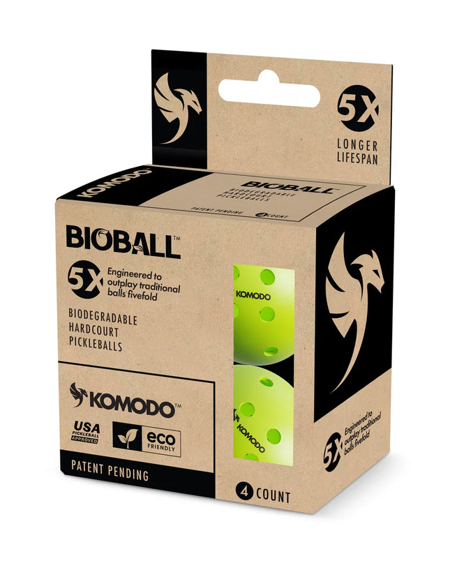 Pack de 4 Pelotas Pickleball Komodo Bioball K-40