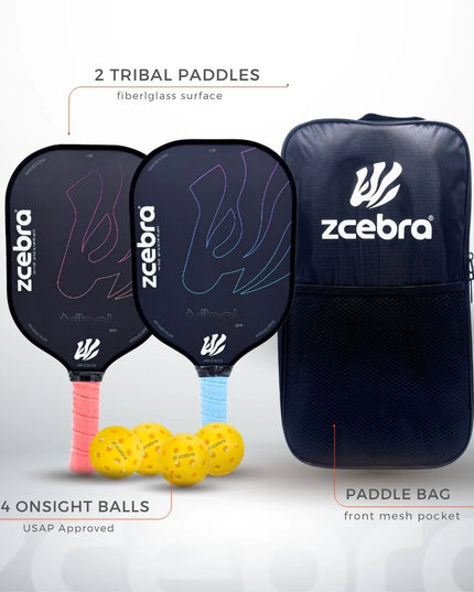 SET DE PICKLEBALL 2 PALAS 4 BOLAS