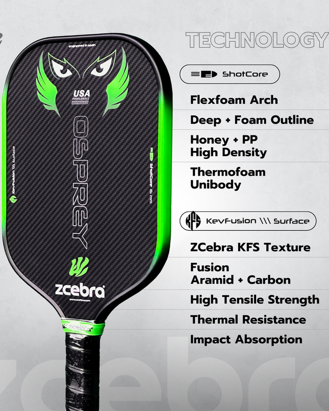 ZCEBRA Osprey ShotCore - Green