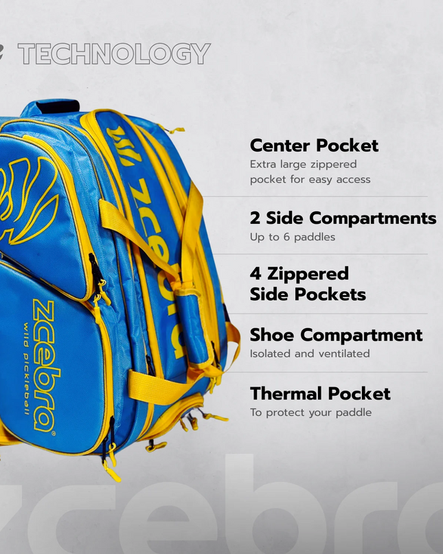 PALETERO PICKLEBALL ZCEBRA WILD BAG
