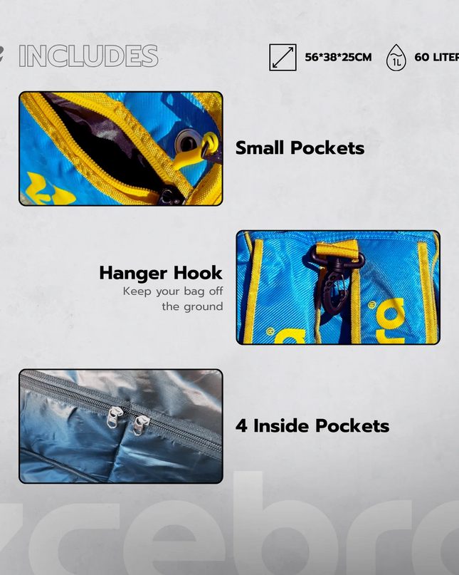 PALETERO PICKLEBALL ZCEBRA WILD BAG