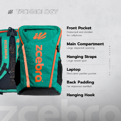 MOCHILA ZCEBRA MOTIONPACK - VERDE