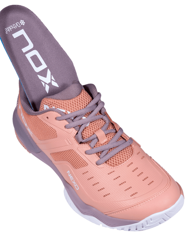Zapatillas de pickleball NOX LUX NEXO muted clay/eldelberry - vista 9