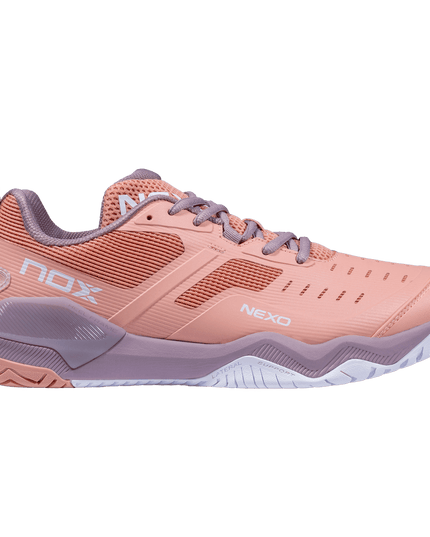 Zapatillas de pickleball NOX LUX NEXO muted clay/eldelberry - vista lateral