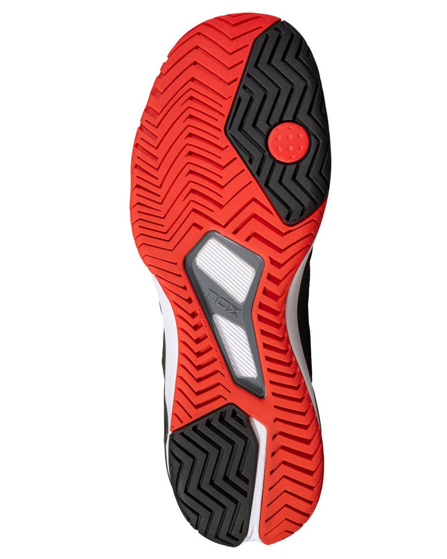 ZAPATILLAS DE PICKLEBALL LUX NEXO NEGRO/ROJO LAVA