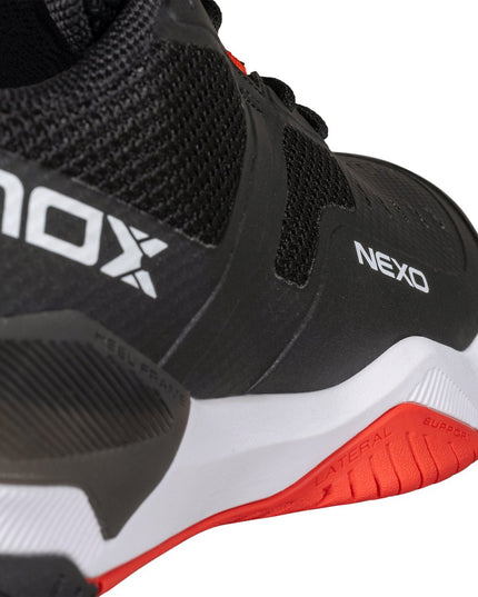 ZAPATILLAS DE PICKLEBALL LUX NEXO NEGRO/ROJO LAVA