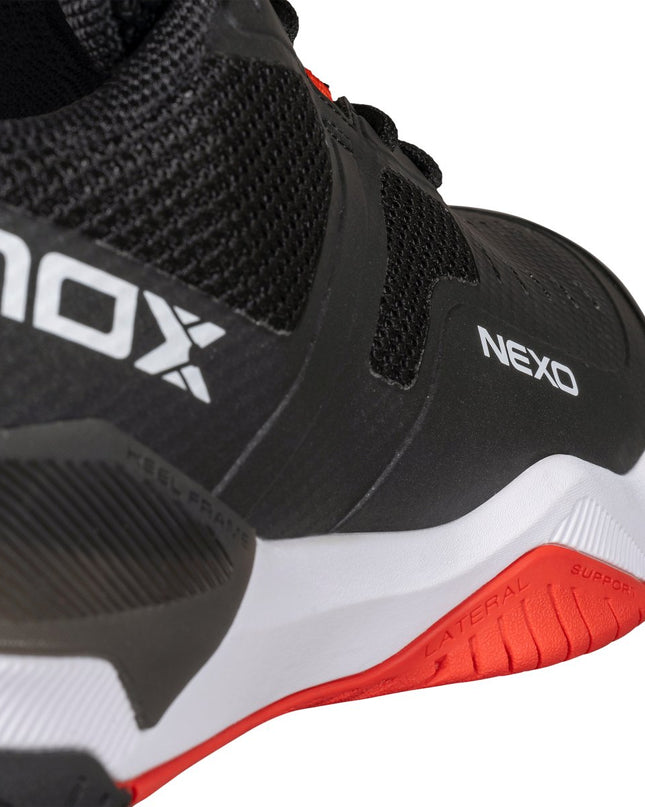 ZAPATILLAS DE PICKLEBALL LUX NEXO NEGRO/ROJO LAVA