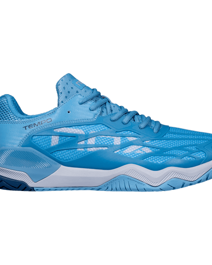 Zapatillas de pickleball NOX LUX TEMPO en niagara e insignia blue - vista lateral