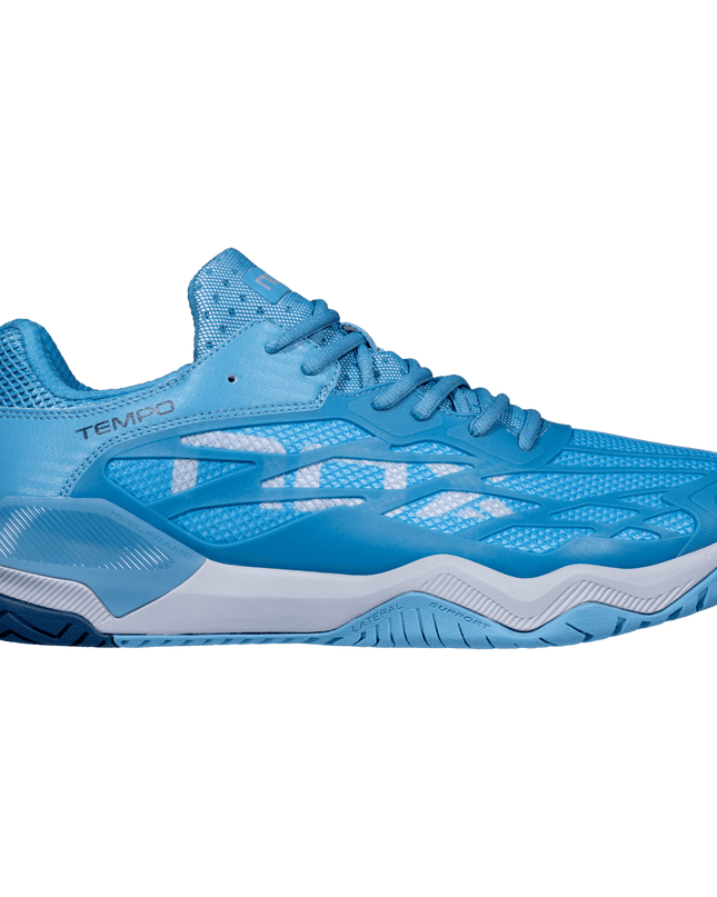 Zapatillas de pickleball NOX LUX TEMPO en niagara e insignia blue - vista lateral