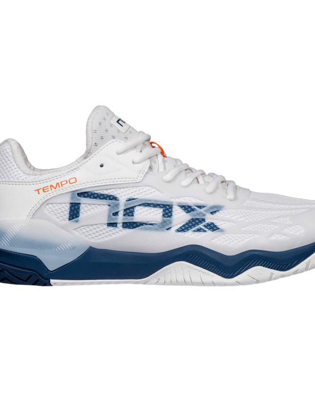 Zapatillas de pickleball NOX LUX TEMPO en sugar swizzle y dark denim - vista lateral